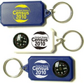 Compass Key Tag with Large Imprint Area on Both Sides